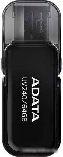 USB Flash A-Data UV240 64GB (черный) - фото 1 - id-p221677420