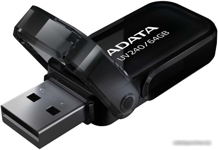 USB Flash A-Data UV240 64GB (черный) - фото 3 - id-p221677420