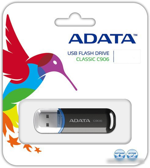 USB Flash A-Data C906 32 Гб Black (AC906-32G-RBK) - фото 4 - id-p221677425