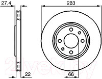 Тормозной диск Bosch 0986478834