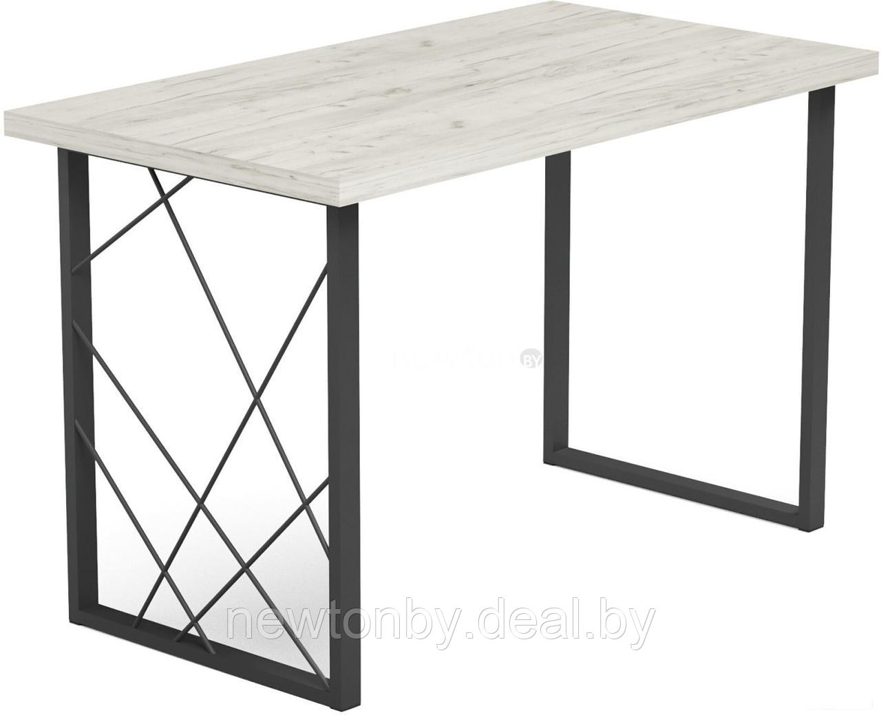 Кухонный стол Mio Tesoro Wasabi 36 120x66 (дуб крафт белый/черный) - фото 1 - id-p221681249