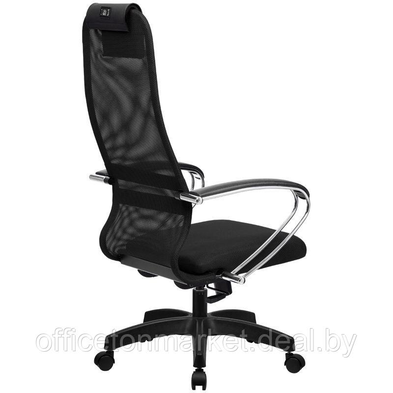 Кресло для руководителя Метта "BK-8 PL", ткань-сетка, металл, черный - фото 2 - id-p221681420