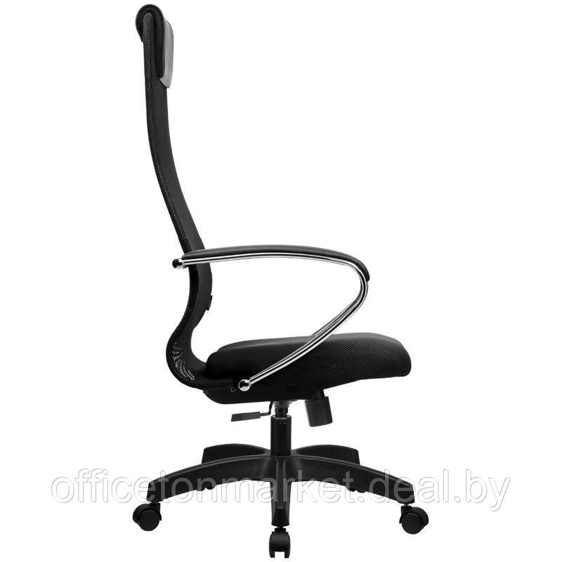 Кресло для руководителя Метта "BK-8 PL", ткань-сетка, металл, черный - фото 3 - id-p221681420