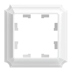 Рамка 1-постовая Antique, цвет Белый (Schneider Electric ATLAS DESIGN)