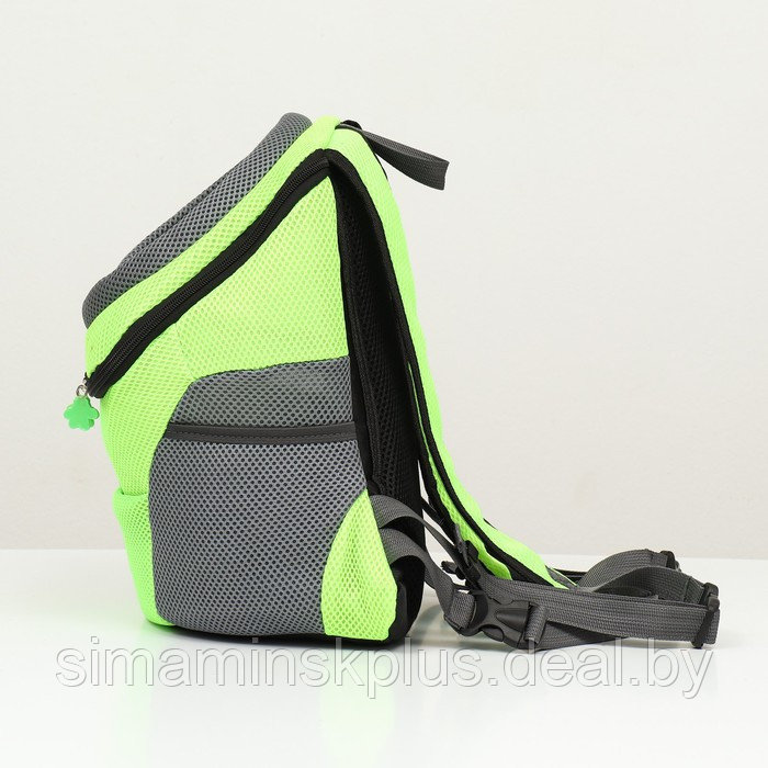 Рюкзак-переноска для животных, максимальный вес 10 кг, 30 х 16 х 34 см, зелёный - фото 2 - id-p221682007