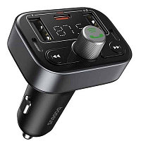 Автомобильное зарядное устройство Baseus S-09 Pro Series Car FM Transmitter (C10762200113-00) черный