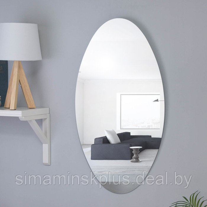 Зеркало, настенное, "Овал", 40х70 см - фото 1 - id-p221682662