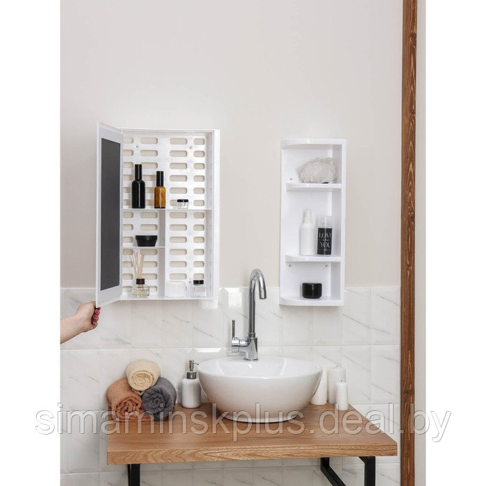 Набор для ванной комнаты Hilton Universal, цвет белый - фото 7 - id-p221682667