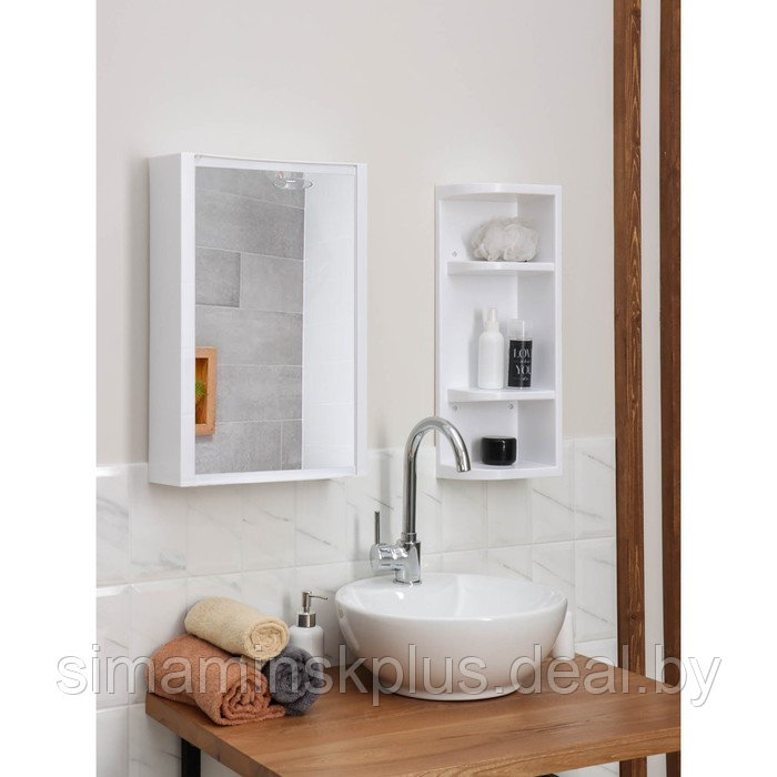Набор для ванной комнаты Hilton Universal, цвет белый - фото 8 - id-p221682667
