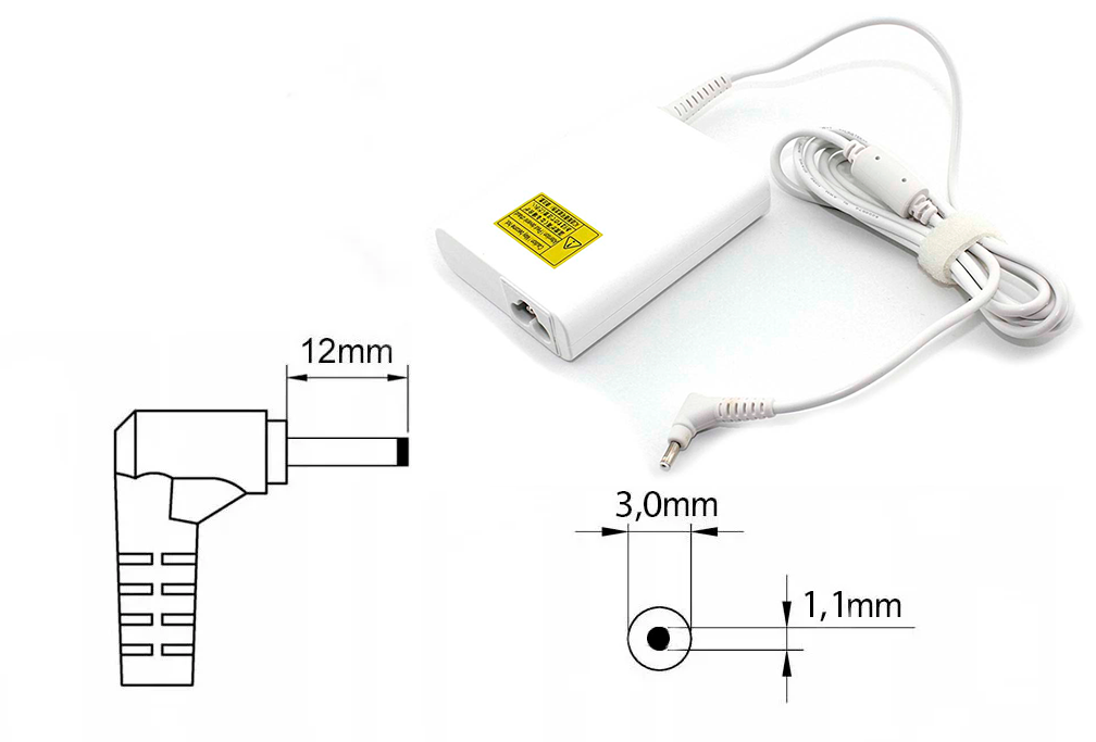 Оригинальная зарядка (блок питания) для ноутбука Acer ADP-65MH B, 65W, штекер 3.0x1.1мм - фото 1 - id-p221682721