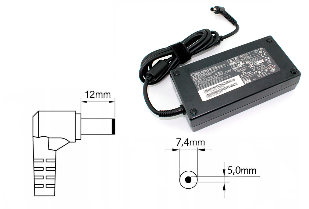 Оригинальная зарядка (блок питания) для ноутбука Acer A12-230P1A, ADP-230CB B, 230W штекер 7.4x5.0 мм
