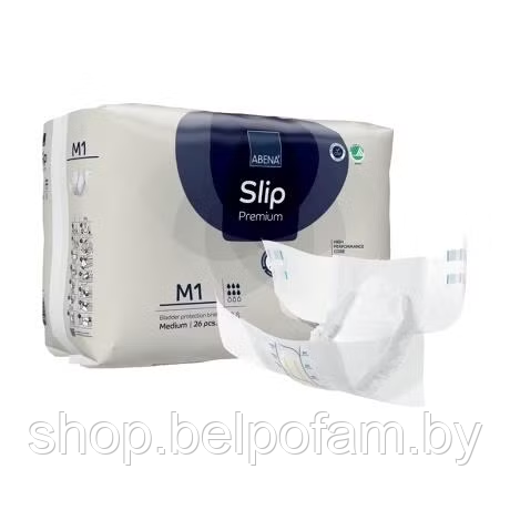 Подгузники для взрослых Abena Slip Premium M1 (70-110 см), уп.26 шт, Дания - фото 1 - id-p221682884
