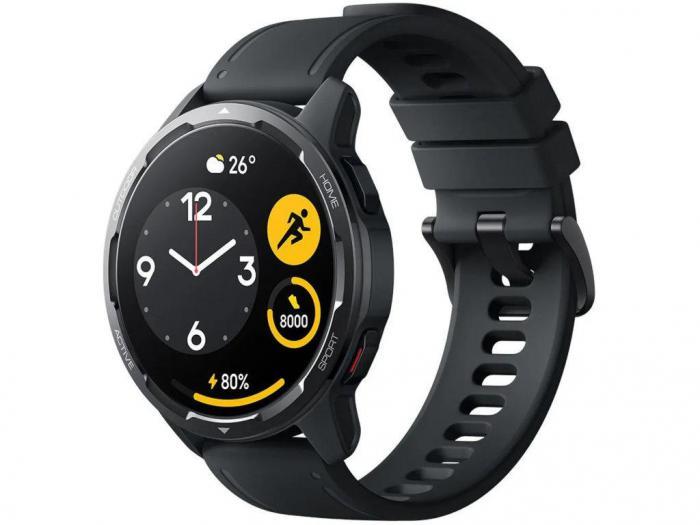Спортивные мужские спортивные смарт-часы Xiaomi Smart Watch S1 Active GL черные взрослые электронные bluetooth - фото 1 - id-p220799777