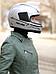 Шлем для мотоцикла мужской мотошлем мото защитный интеграл взрослый мотоциклетный закрытый серебристый 58-60, фото 7