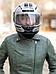 Шлем для мотоцикла мужской мотошлем мото защитный интеграл взрослый мотоциклетный закрытый серебристый 58-60, фото 9