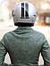 Шлем для мотоцикла мужской мотошлем мото защитный интеграл взрослый мотоциклетный закрытый серебристый 58-60, фото 10
