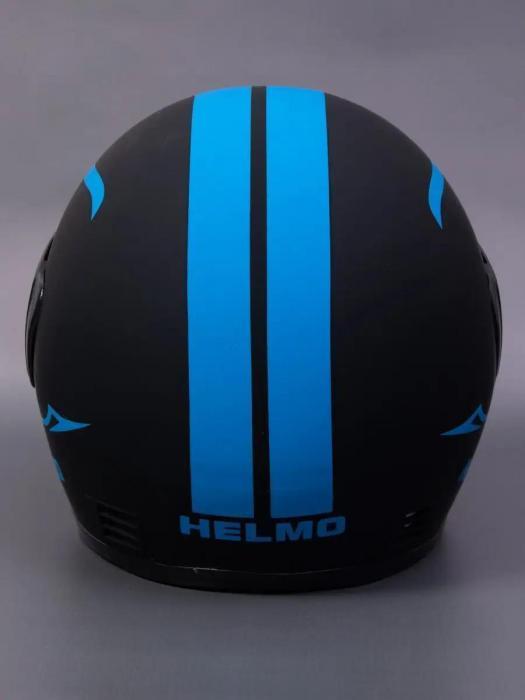 Шлем для мотоцикла мужской мотошлем мото защитный интеграл взрослый мотоциклетный закрытый черный синий 58-60 - фото 4 - id-p221592939