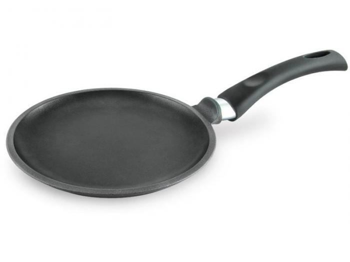 Блинная сковорода Нева металл 24 см алюминиевая сковородка с титановым покрытием для индукционной плиты блинов - фото 1 - id-p220986661