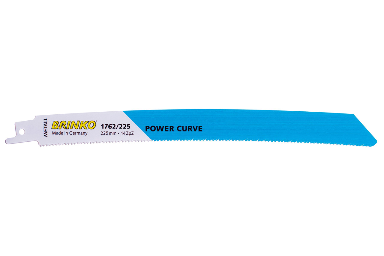 1762/225 Полотно для сабельной пилы по металлу, POWER CURVE 14, 225 мм (Brinko)
