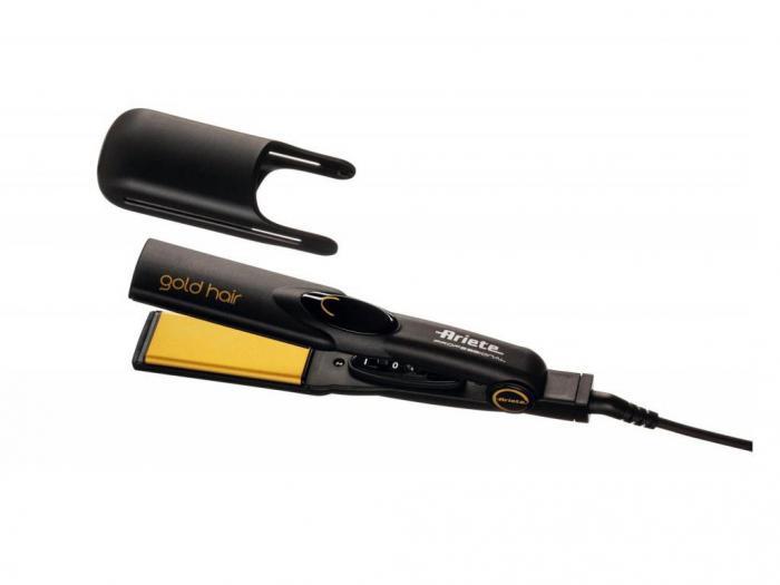 Профессиональный стайлер выпрямитель утюжок-щипцы для выпрямления укладки волос Ariete Gold Hair 8144 - фото 1 - id-p221523910