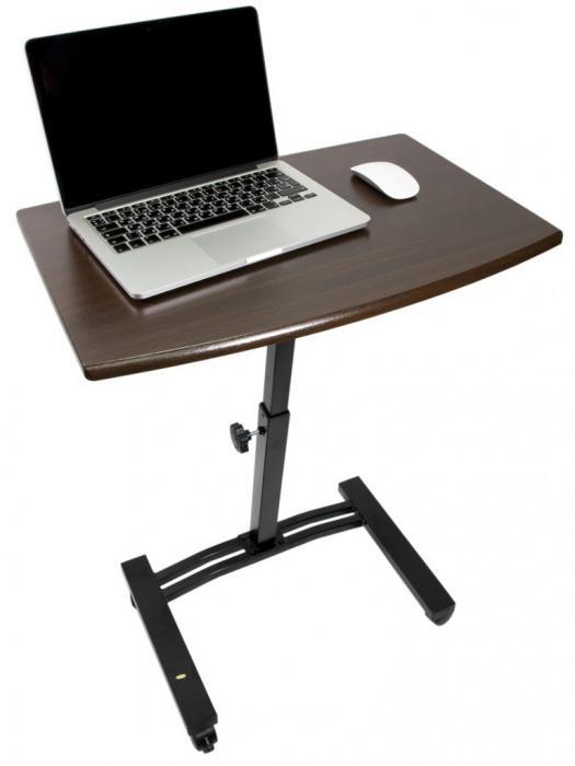 Передвижной столик для ноутбука придиванный на колесиках UniStor Eddy 210037 с регулировкой высоты - фото 1 - id-p221524202