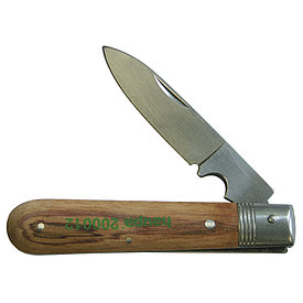 200012 Нож для резки кабеля, с деревянной рукояткой (Haupa)
