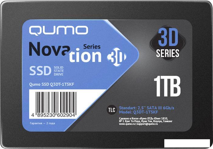 SSD QUMO Novation 3D TLC 1TB Q3DT-1TSCY - фото 1 - id-p221153032