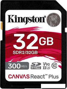 Карта памяти Kingston Canvas React Plus SDHC 32GB