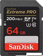 Карта памяти SanDisk Extreme PRO SDXC SDSDXXU-064G-GN4IN 64GB