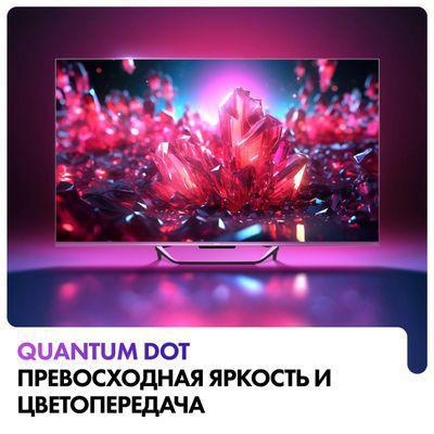55" Телевизор HAIER Smart TV S4, QLED, 4K Ultra HD, серый, СМАРТ ТВ, Android TV - фото 7 - id-p220863847