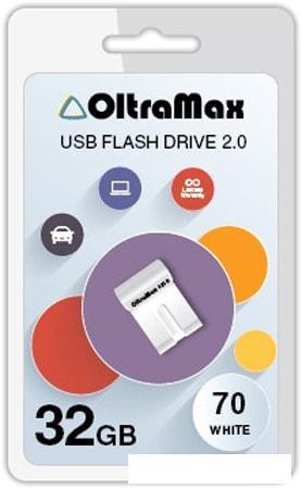 USB Flash Oltramax 70 32GB (белый)