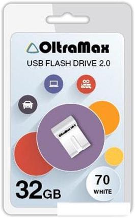 USB Flash Oltramax 70 32GB (белый), фото 2