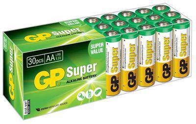 AA Батарейка GP Super Alkaline 15A LR6, 30 шт. - фото 1 - id-p220863922