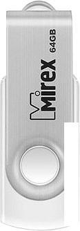 USB Flash Mirex Swivel White 64GB 13600-FMUSWT64, фото 2
