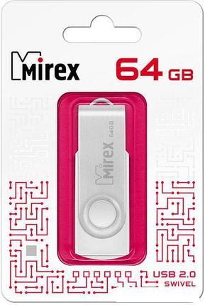 USB Flash Mirex Swivel White 64GB 13600-FMUSWT64, фото 2