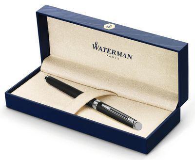Ручка роллер Waterman Hemisphere (CWS0920850) Matte Black CT F чернила черн. подар.кор. - фото 4 - id-p220210435