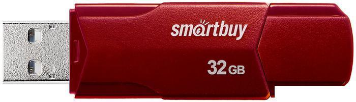 USB Flash SmartBuy Clue 32GB (бордовый), фото 2