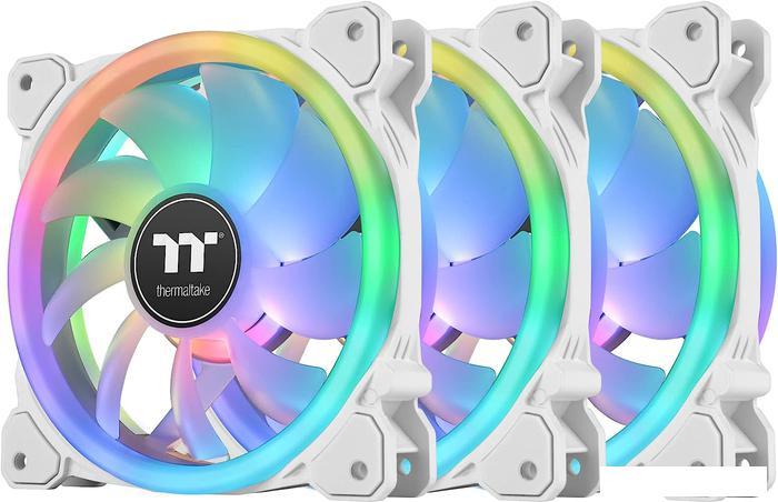 Набор вентиляторов с контроллером Thermaltake SWAFAN 14 RGB Radiator Fan TT Premium Edition White CL - фото 1 - id-p221153567