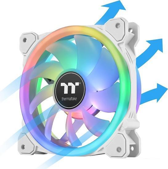 Набор вентиляторов с контроллером Thermaltake SWAFAN 14 RGB Radiator Fan TT Premium Edition White CL - фото 3 - id-p221153567