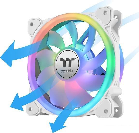 Набор вентиляторов с контроллером Thermaltake SWAFAN 14 RGB Radiator Fan TT Premium Edition White CL - фото 4 - id-p221153567