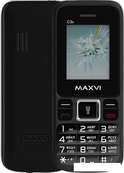 Мобильный телефон Maxvi C3n (черный) - фото 1 - id-p221152638