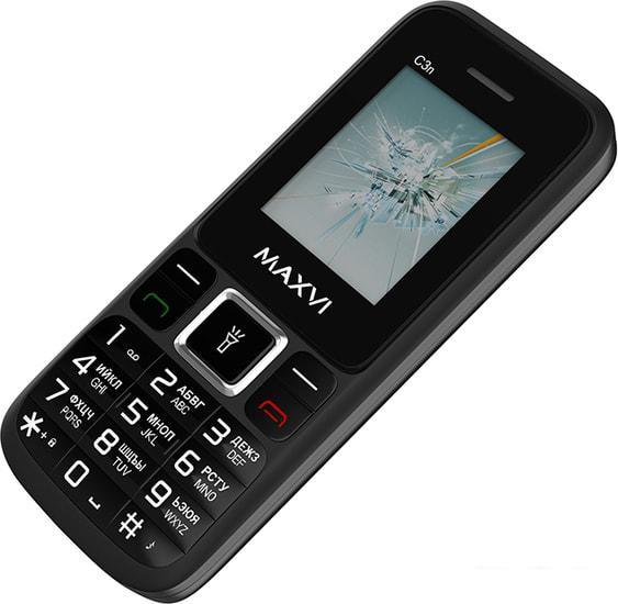 Мобильный телефон Maxvi C3n (черный) - фото 4 - id-p221152638