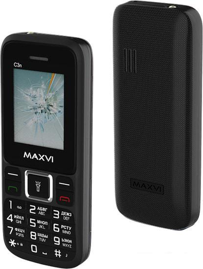 Мобильный телефон Maxvi C3n (черный) - фото 5 - id-p221152638