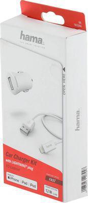 Комплект зарядного устройства HAMA H-183266, USB, 8-pin Lightning (Apple), 2.4A, белый [00183266] - фото 2 - id-p221147607