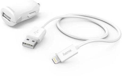 Комплект зарядного устройства HAMA H-183266, USB, 8-pin Lightning (Apple), 2.4A, белый [00183266] - фото 4 - id-p221147607