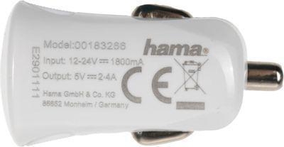 Комплект зарядного устройства HAMA H-183266, USB, 8-pin Lightning (Apple), 2.4A, белый [00183266] - фото 8 - id-p221147607