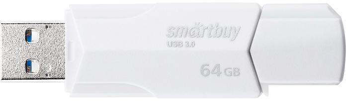 USB Flash SmartBuy Clue 64GB (белый) - фото 1 - id-p221327222
