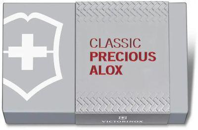 Складной нож Victorinox Classic Precious Alox, функций: 5, 58мм, красный , коробка подарочная [0.6221.401g] - фото 4 - id-p220957115