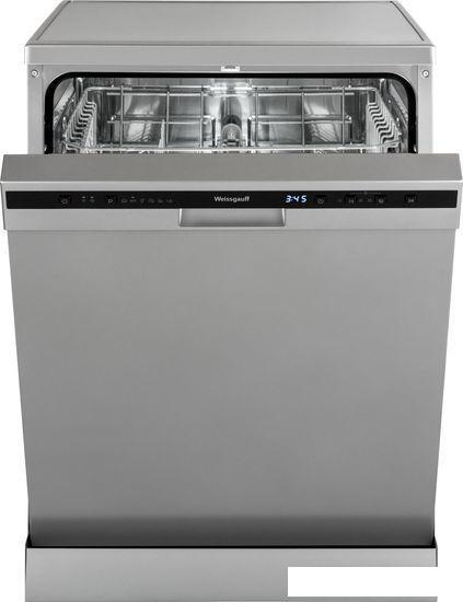 Отдельностоящая посудомоечная машина Weissgauff DW 6026 D Silver - фото 2 - id-p221327314