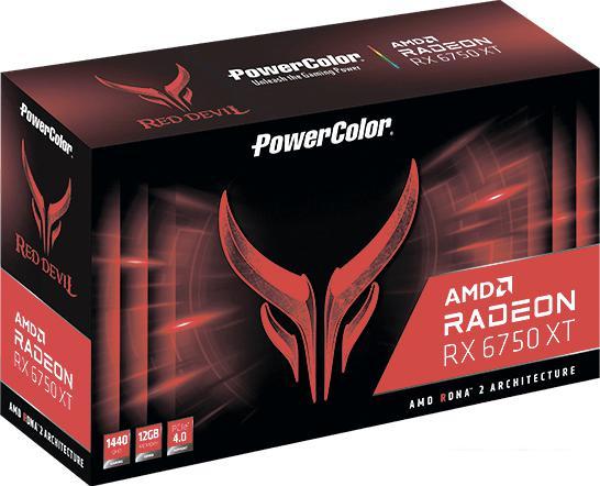 Видеокарта PowerColor Red Devil AMD Radeon RX 6750 XT 12GB GDDR6 12GBD6-3DHE/OC - фото 2 - id-p221152972